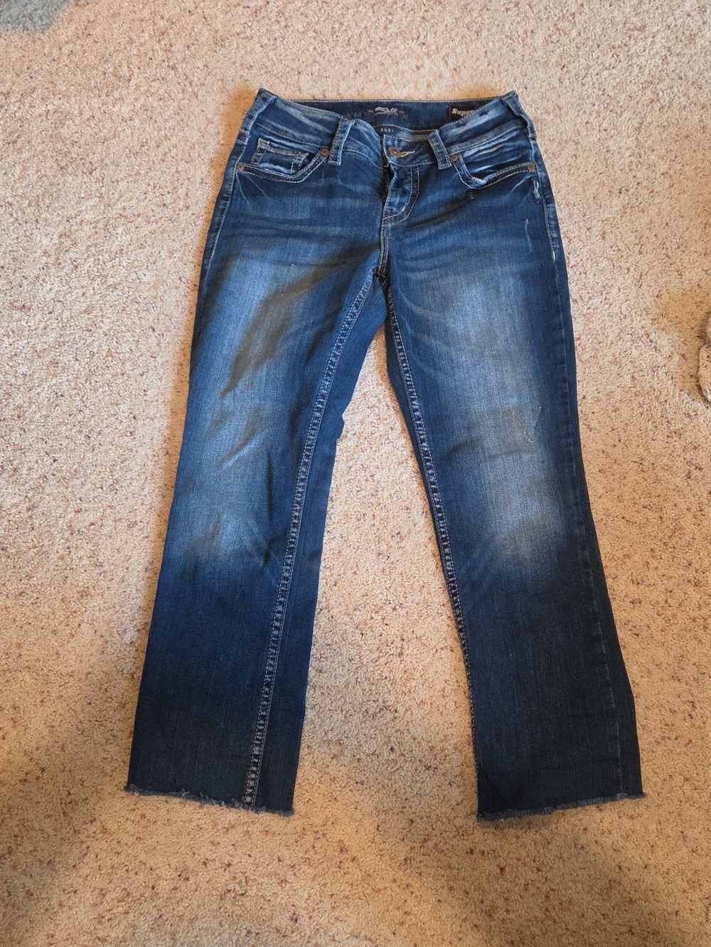 Silver Jeans Dark Blue Straight-Leg Women's Jeans